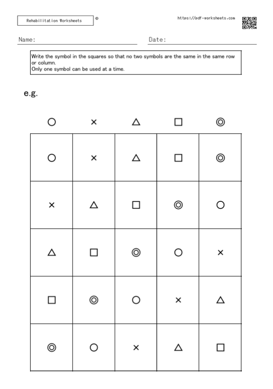 symbol Puzzle 5x5