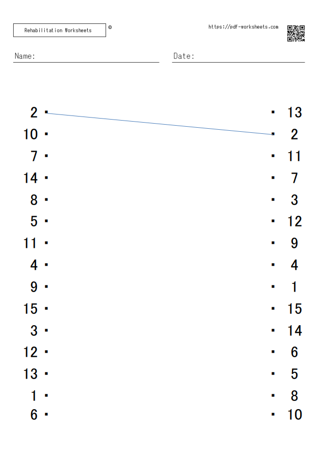 Same Numbers Dot to Dot 15