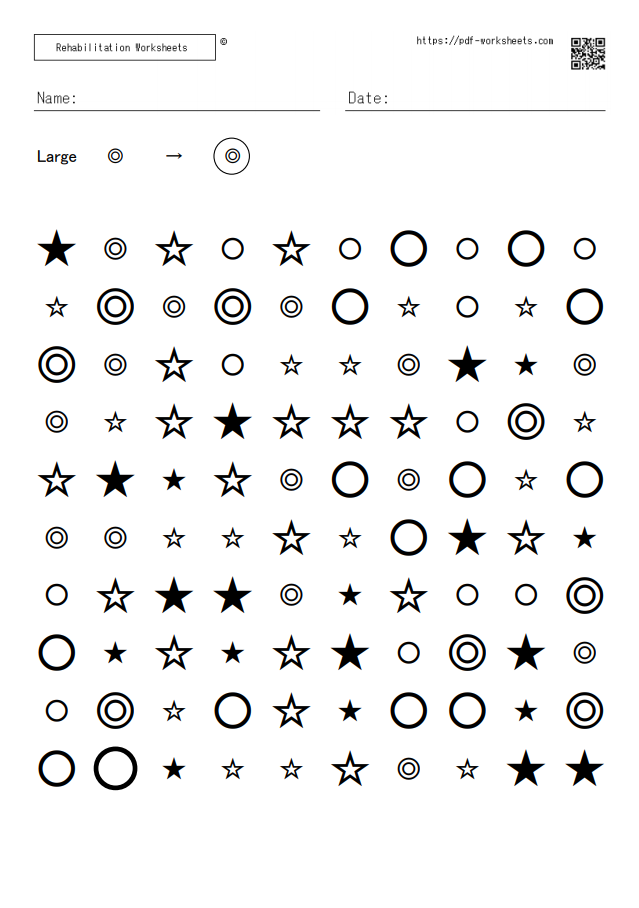 Large-Small Symbol Cancellation Task 1