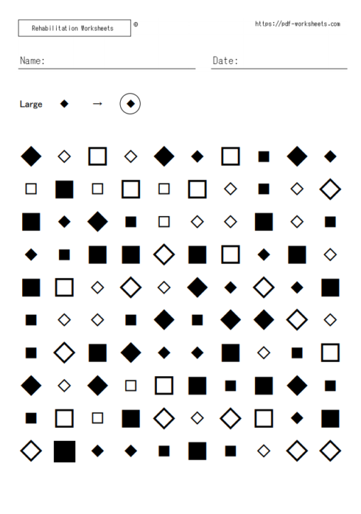 Large Small Symbol Cancellation Task St Medica