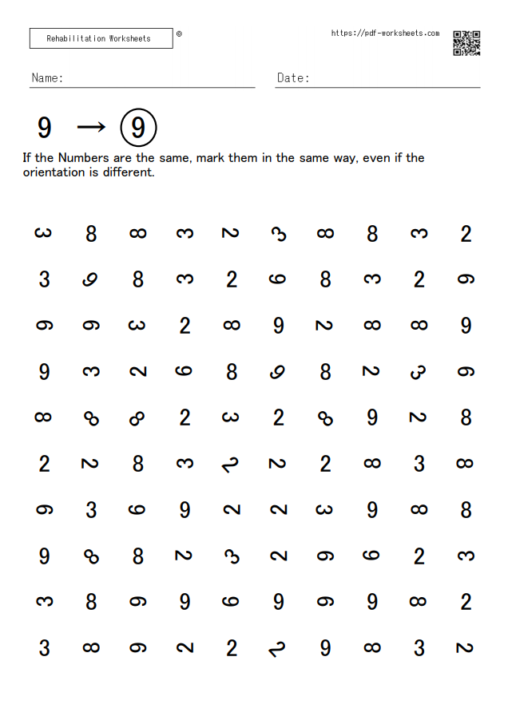 Attention Worksheets Rehabilitation Worksheets