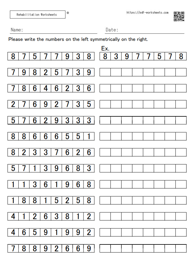 the-task-of-writing-the-numbers-on-the-left-symmetrically-on-the-right-20-sheets