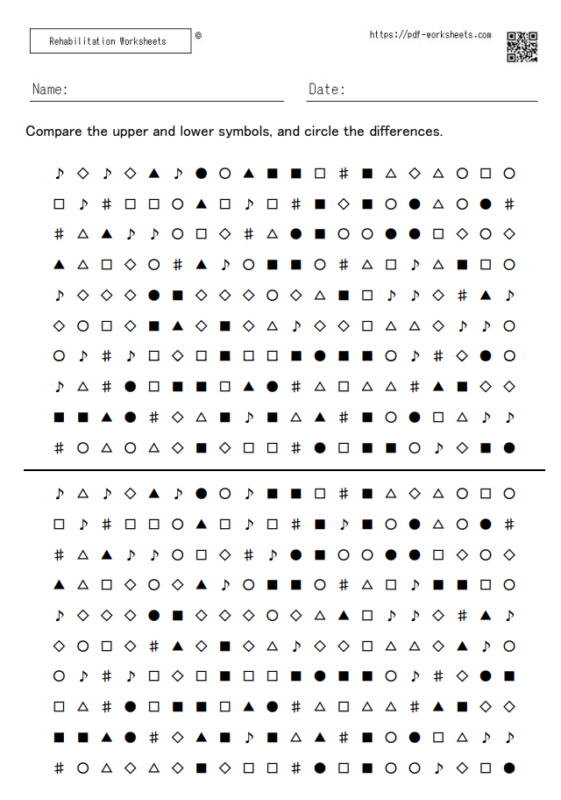 The task of finding mistakes in the upper and lower symbols. 5 × 20 (10 ...