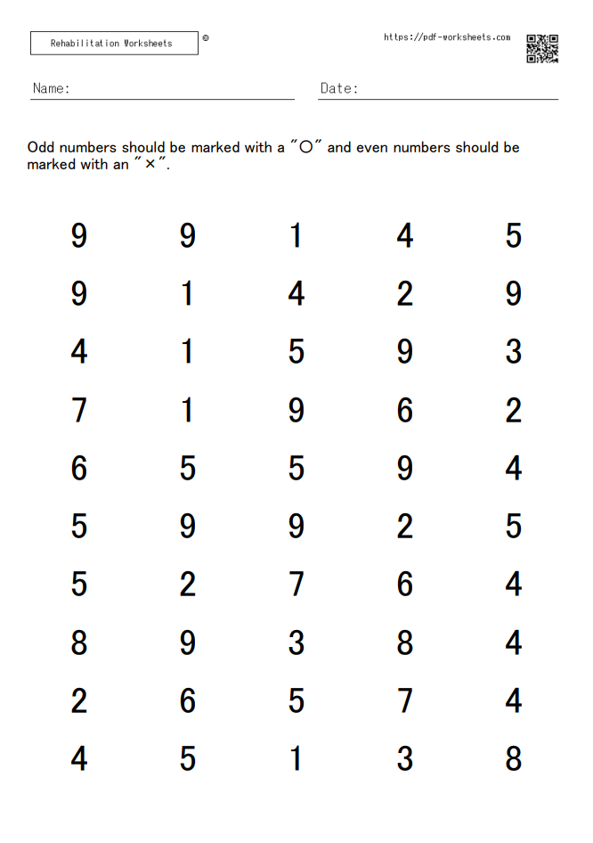 odd number even number 0 × check task 10×5