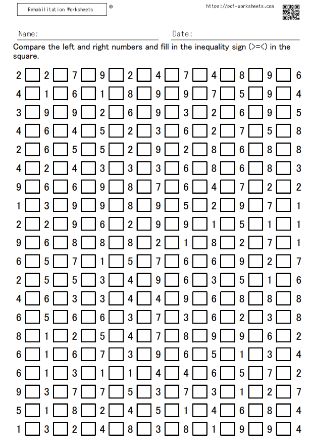 The task to write the inequality 20-10