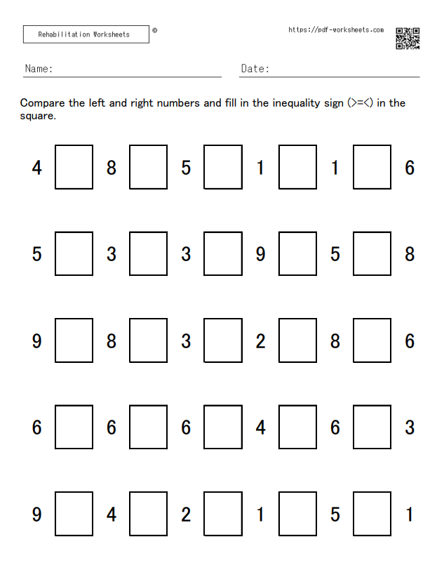 The task to write the inequality 5-5