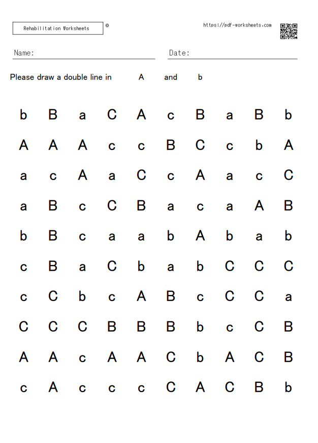 Mixed Case Cancellation Task Target 2 10×10