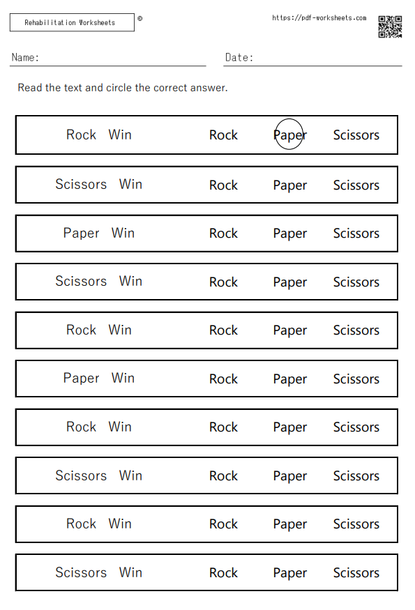 Rock, paper, scissors2 win